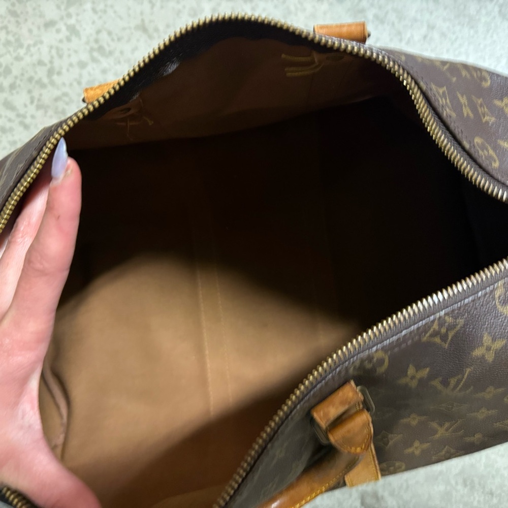 Louis Vuitton Monogram Canvas Brown and Tan Carryall 45 - Picture 2 of 9